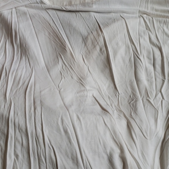 Loft shortsleeve off white large tie blouse - Picture 4 of 4